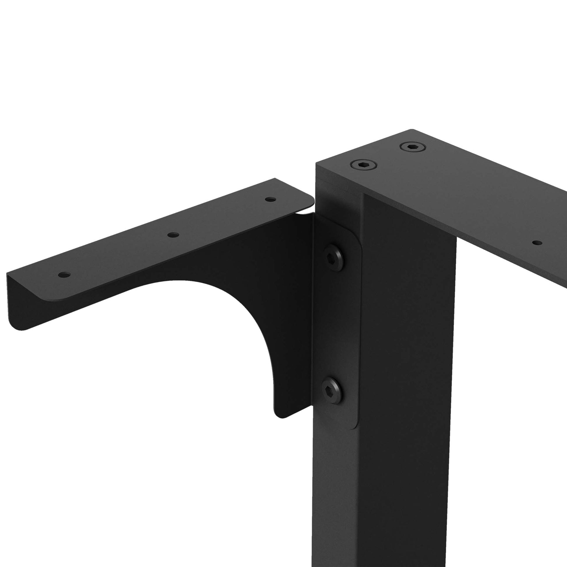 Base per tavolo 80x72 cm verniciatura a polvere nero Telaio per tavoli gambe tavolo