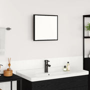 Specchio da bagno LED con specchio Rovere Nero 40 x 37 x 8.5 cm 875413