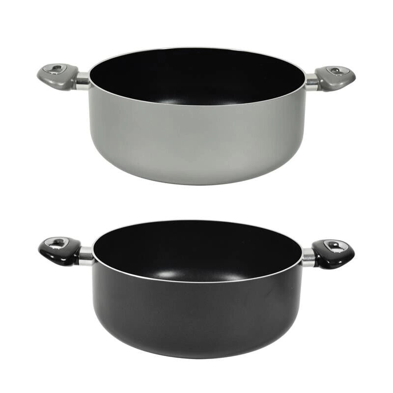 CASSERUOLA CHEF INDUCTION  CON 2 MANICI 28 CM COLORI ASSORTITI