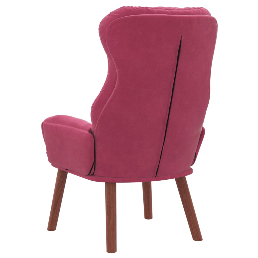 Poltrona Relaxing Velluto Rosso Wine