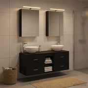 Set di mobili per il bagno 5 pcs Rovere Nero 3406712