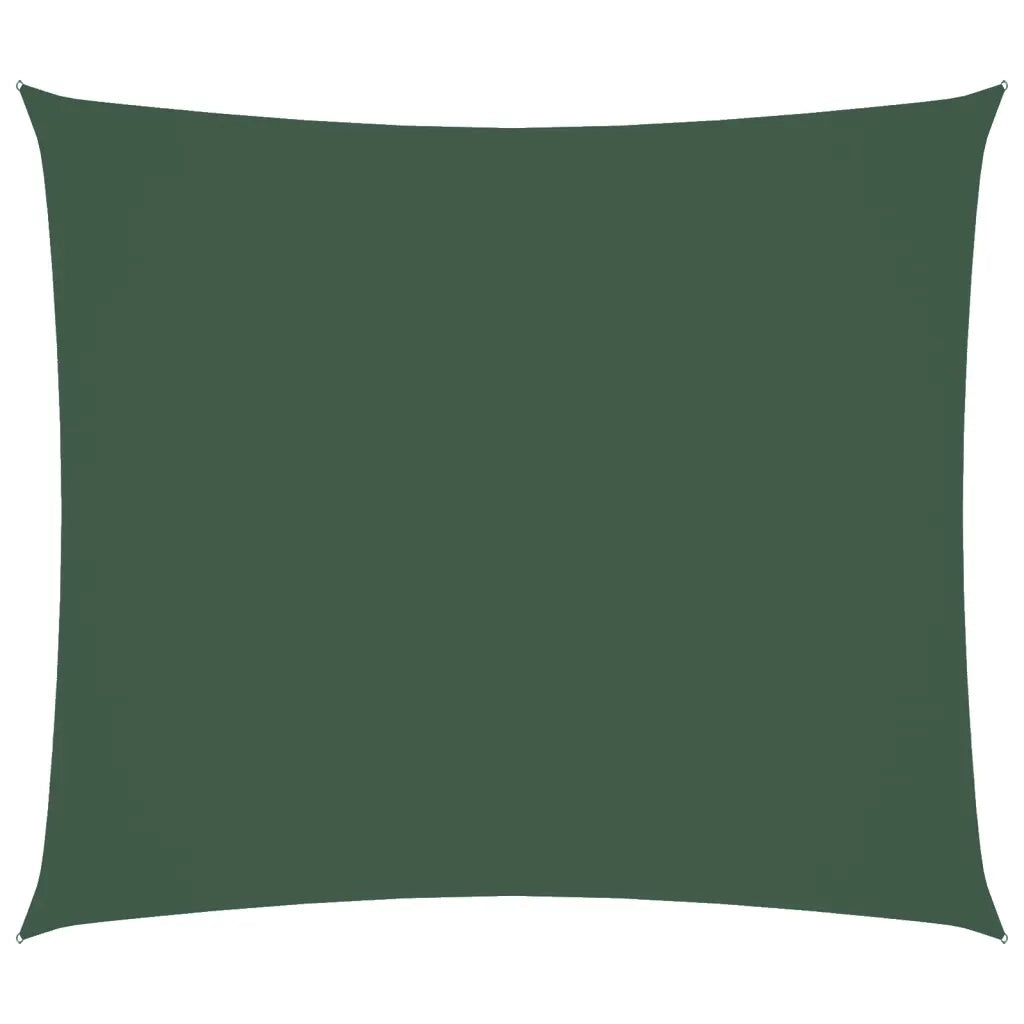 Parasole a Vela Oxford Rettangolare 2,5x3 m Verde Scurocod mxl 119029