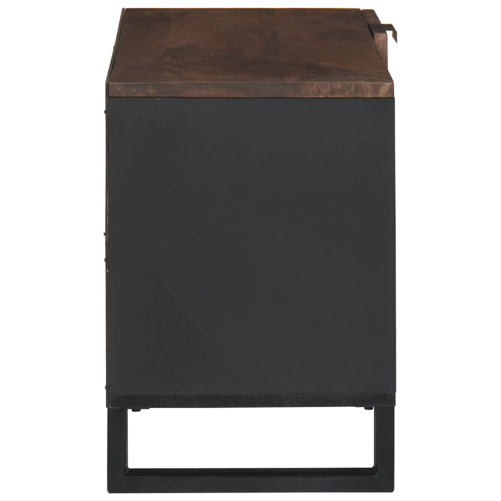 Mobile TV 80x31.5x46 cm Legno Massello Mango & Legno Ingegnerizzato