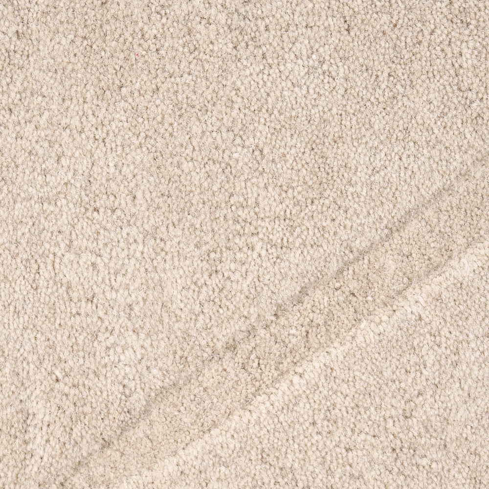Tappeto a forma di foglia tuftato a mano 160 x 230 cm bianco sporco elemento decorativo