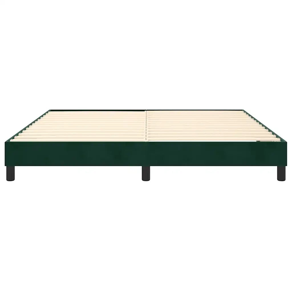 Giroletto a Molle Verde Scuro 160x200 cm in Velluto