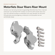 Alzavvolgatori CNC Anodizzati - Riser Manubri per Motocicletta - Adatto per R NineT R9T 2014-2018 - Lega di Alluminio - Migliorata Postura di Guida - Progetto Compattato - Alzavvolgatori del Manubrio