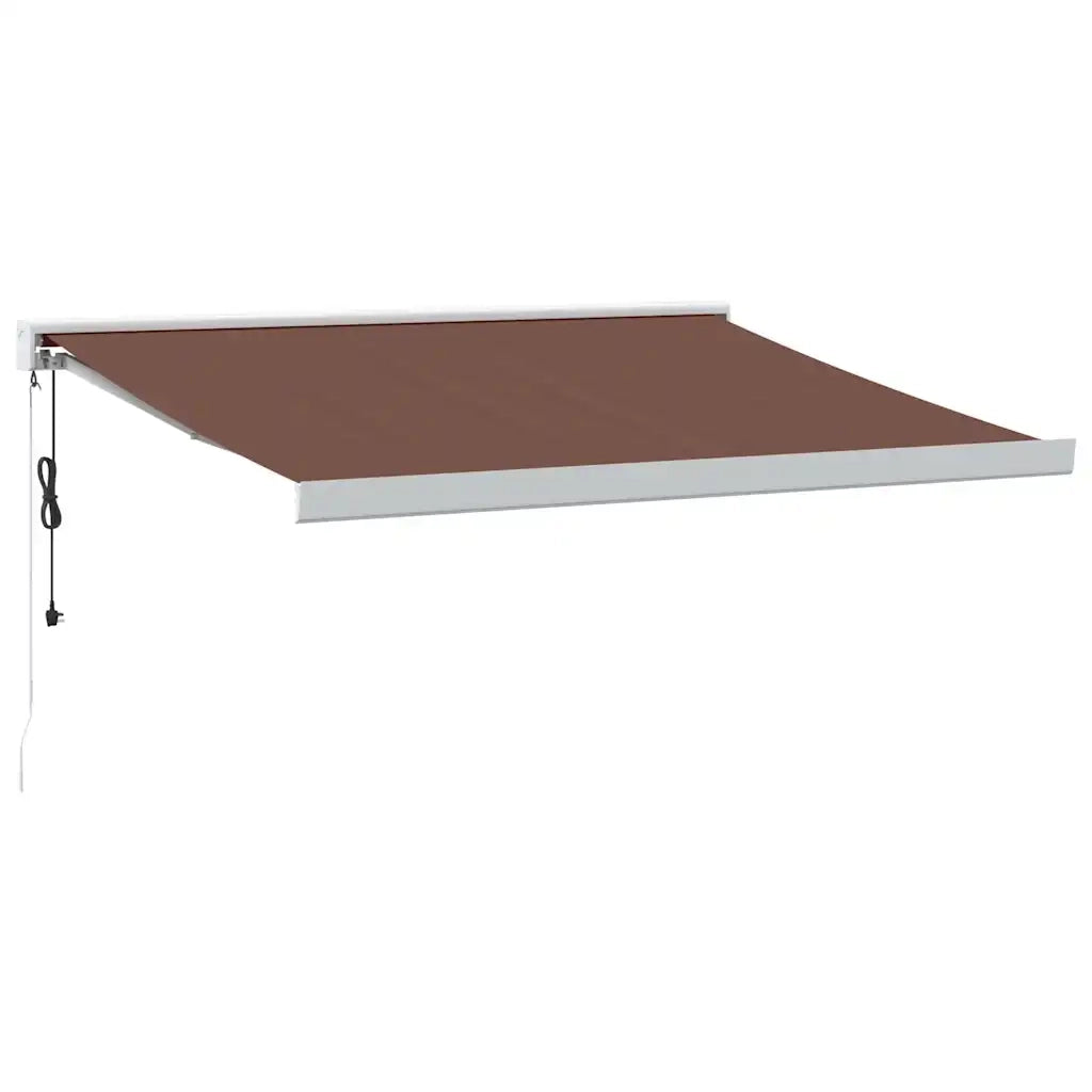 Tenda da Sole Retrattile Automatica Marrone 350x250 cm 3215729