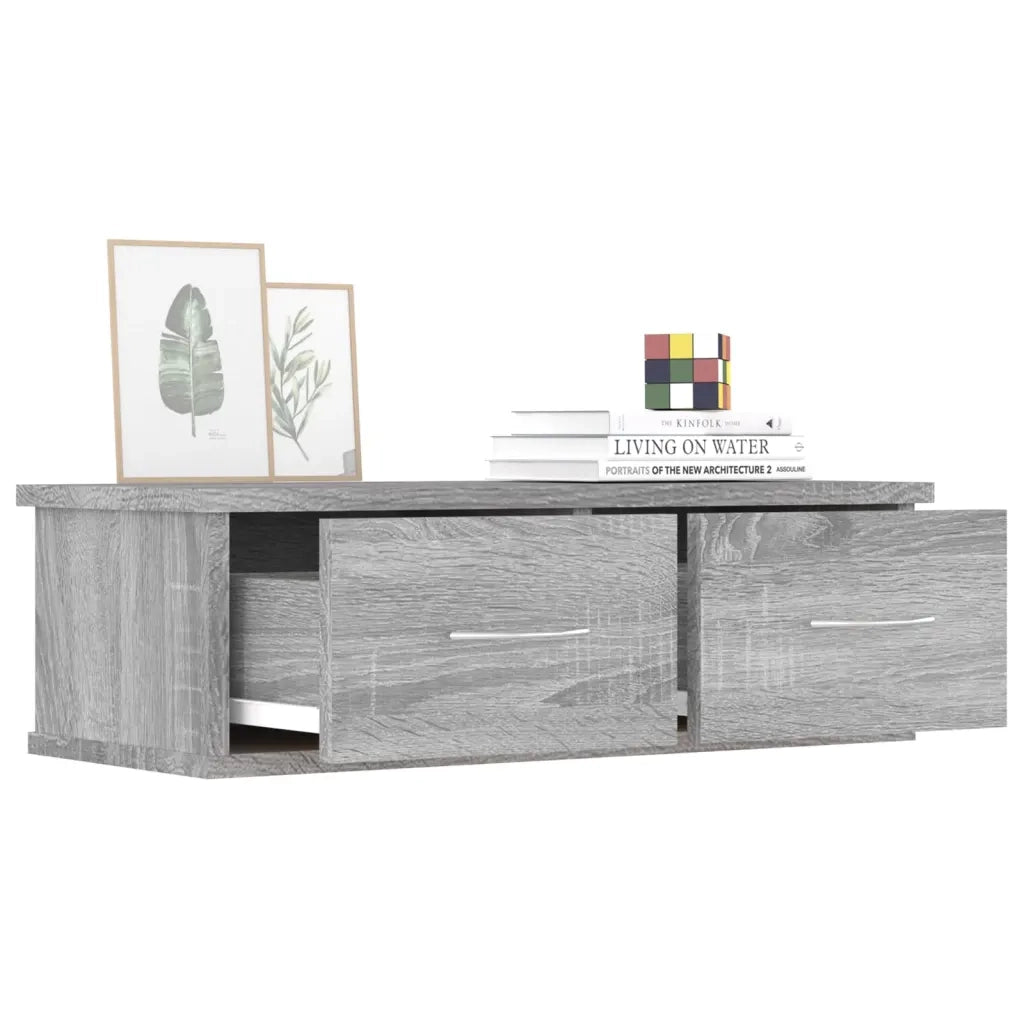 Libreria-Scaffale per Libri-Mobile di Stoccaggio Grigio Sonoma 60x26x18,5cm in Legno Ingegnerizzato