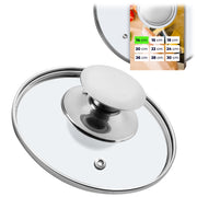 Coperchio in vetro KADAX da 14 cm, universale, resistente al calore, per pentole e padelle.