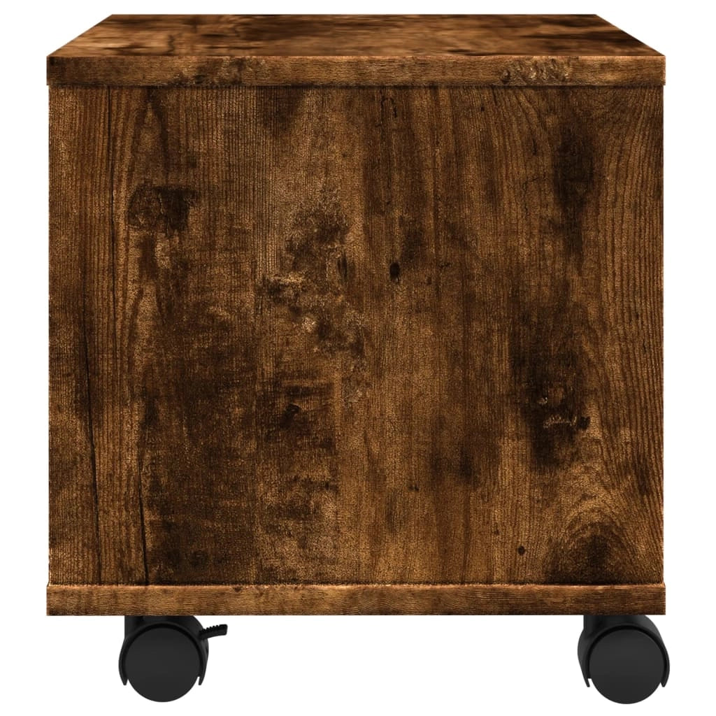 Supporto per stampante scrivania/mobile scrivania con ruote 41 x 32 x 34,5 cm marrone 02_0044742