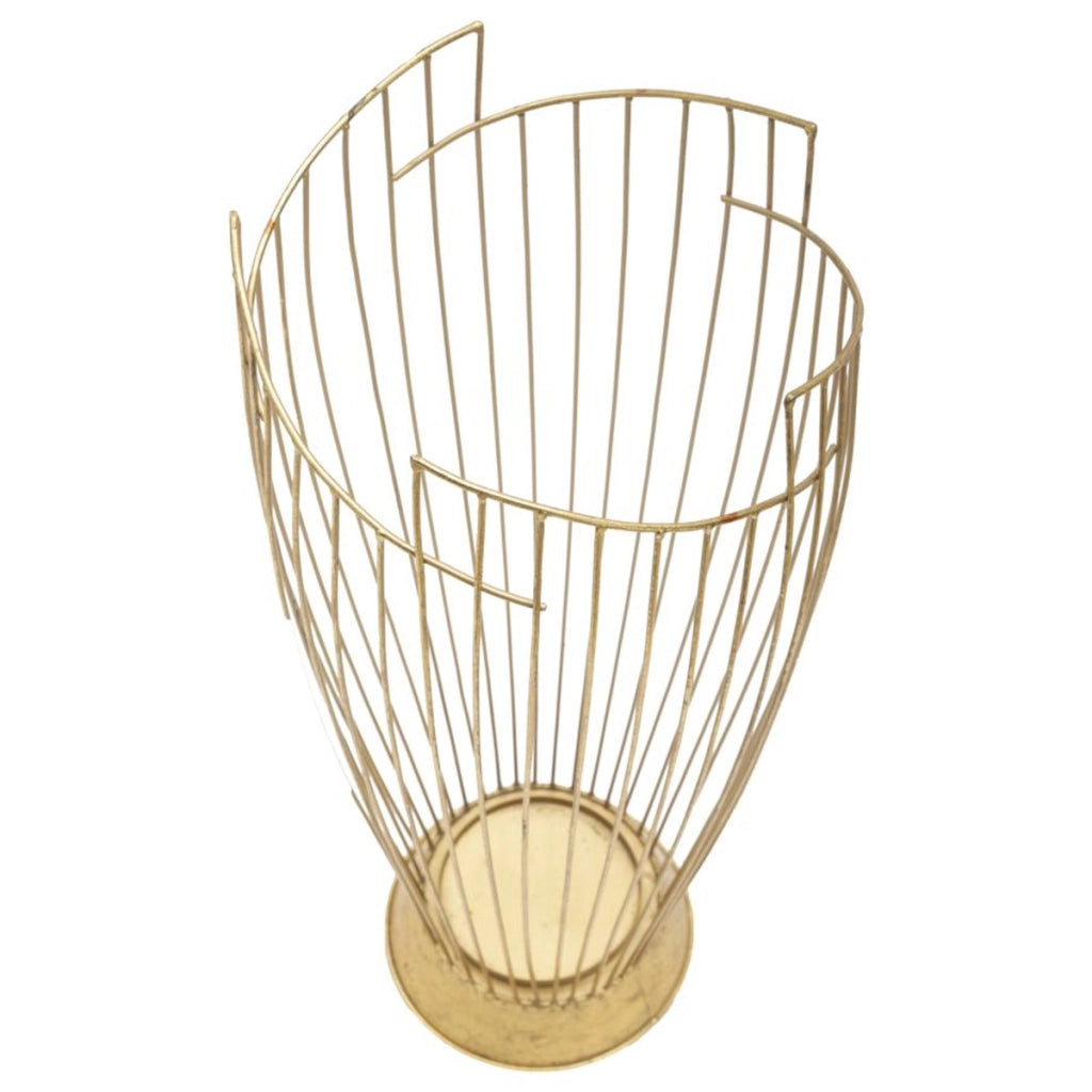 Porta Ombrelli VKH327, Oro, Metallo, 28x28x69 cm