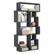 Libreria Casimira, Scaffale da ufficio, Mobile portalibri, Biblioteca, 96x26h169 cm, Antracite