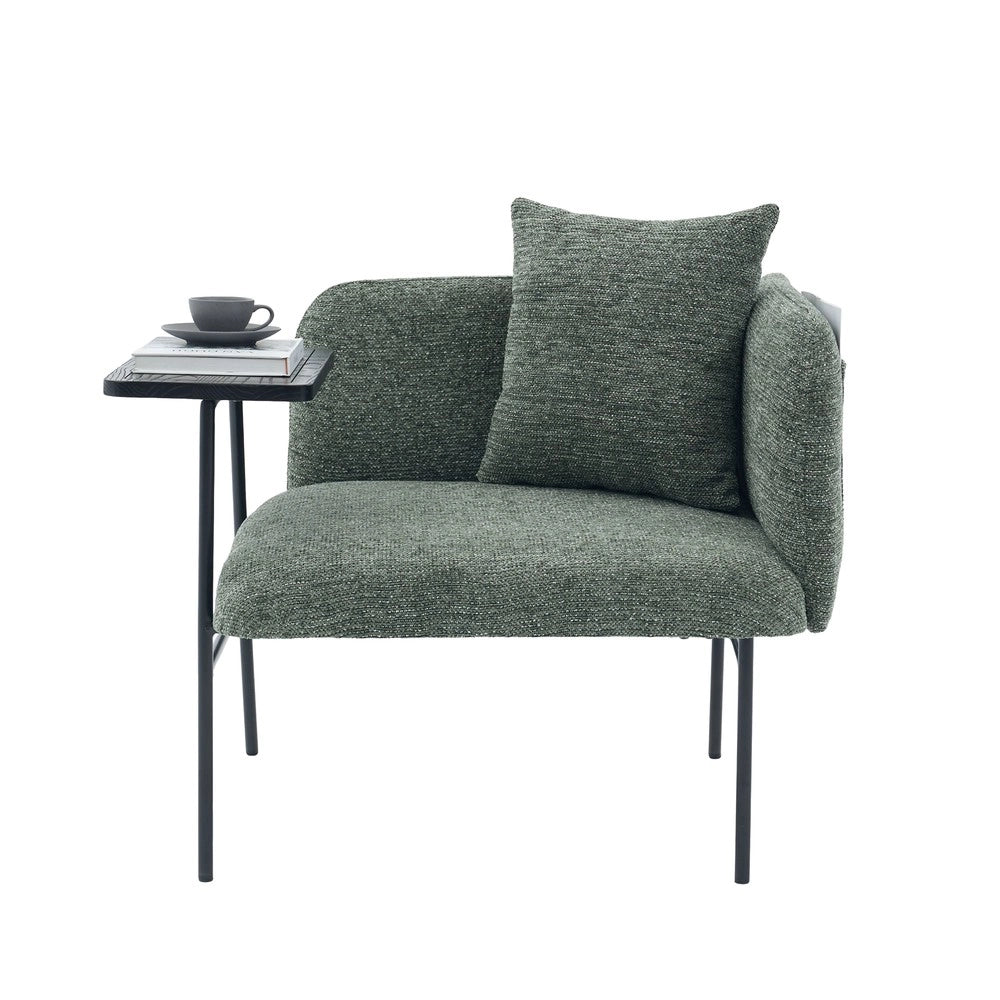 Poltrona con Tavolino ¨C MINIMAL ¨C Tessuto, Vano Contenitore