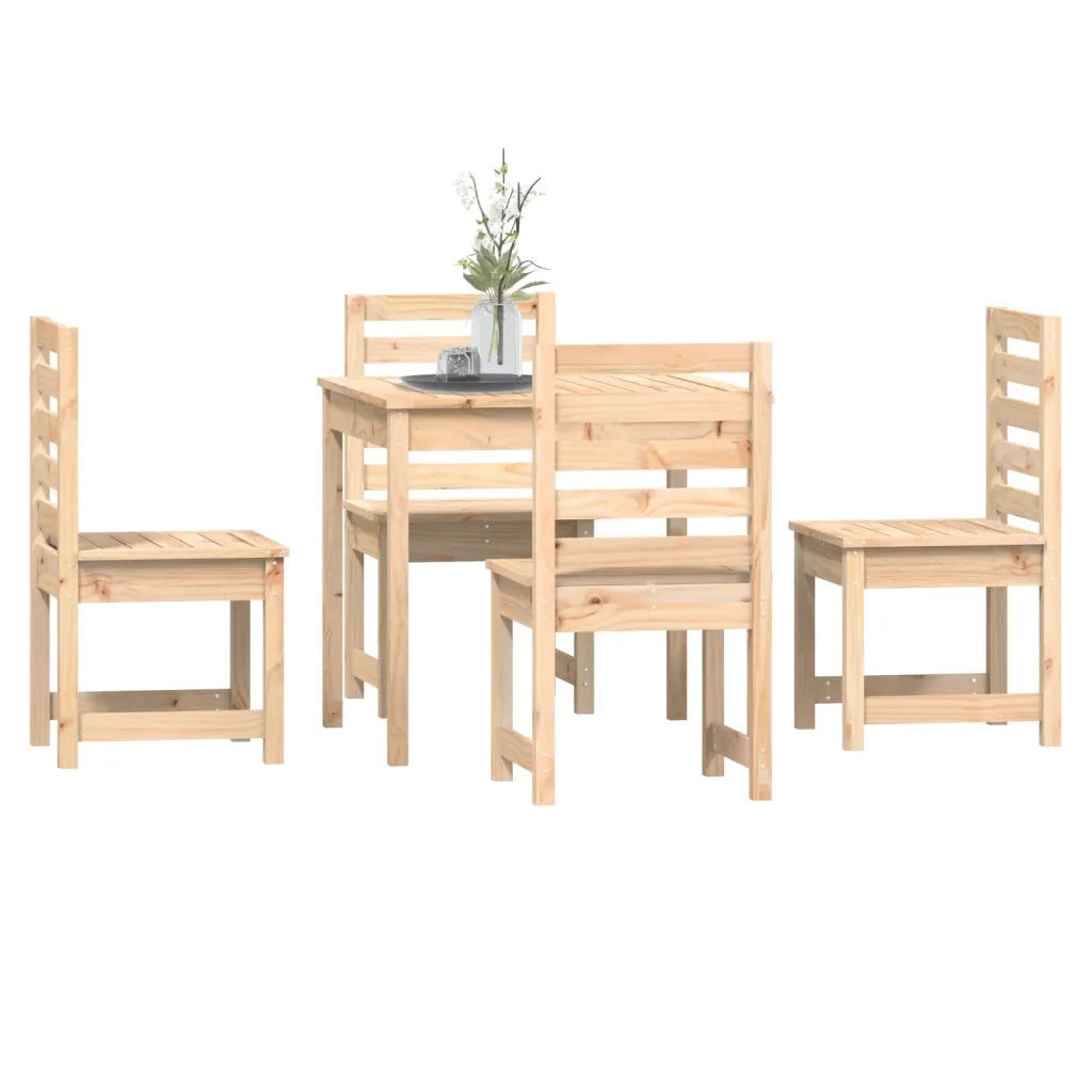 Set da Pranzo per Giardino 5 pz in Legno Massello di Pino 3154677