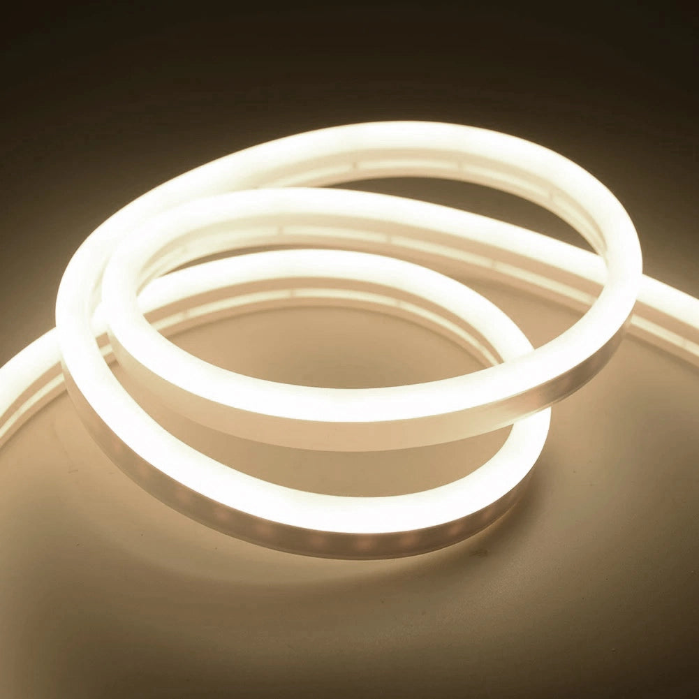 Striscia Led Tubo Effetto Neon IP65 Da Esterno 12V Flessibile e Tagliabile Luce bianca naturale 4000K