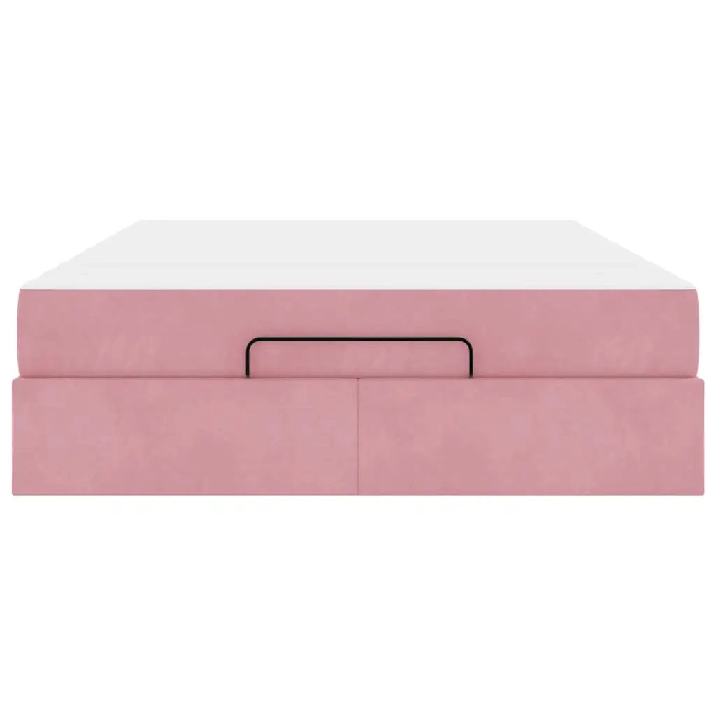 vidaXL Struttura del letto Rosa 160 x 200 cm Velluto