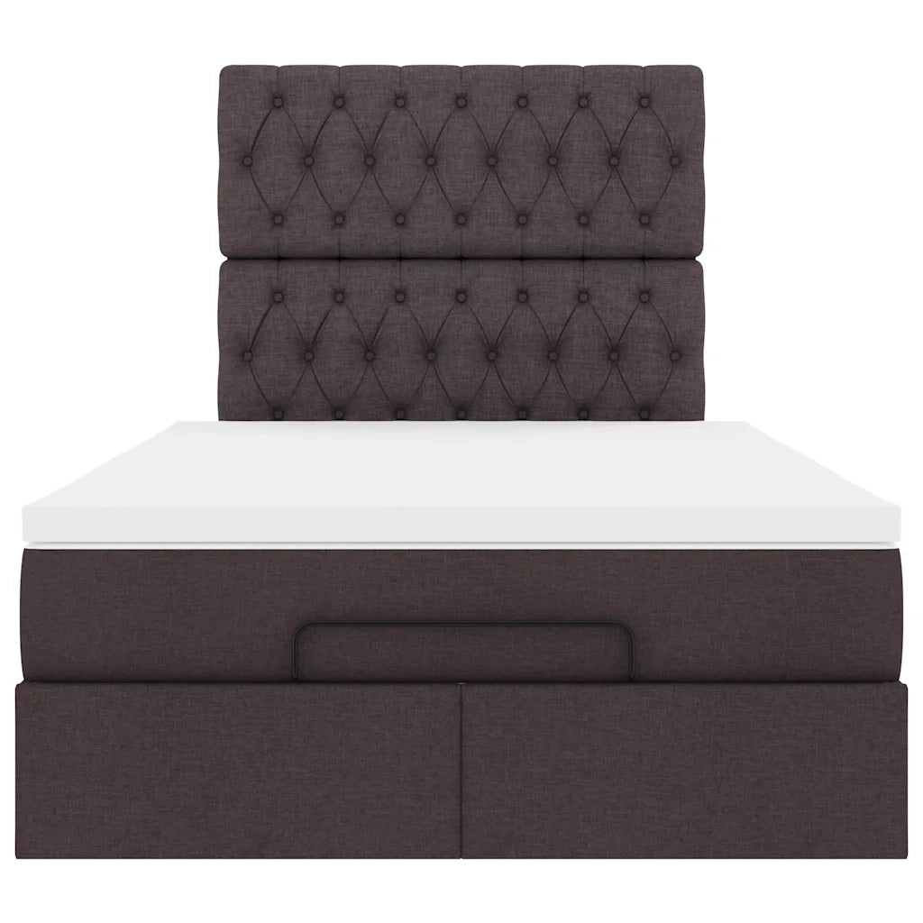 Struttura Letto Pouf con Materasso 120x200 cm in Tessuto 3314082