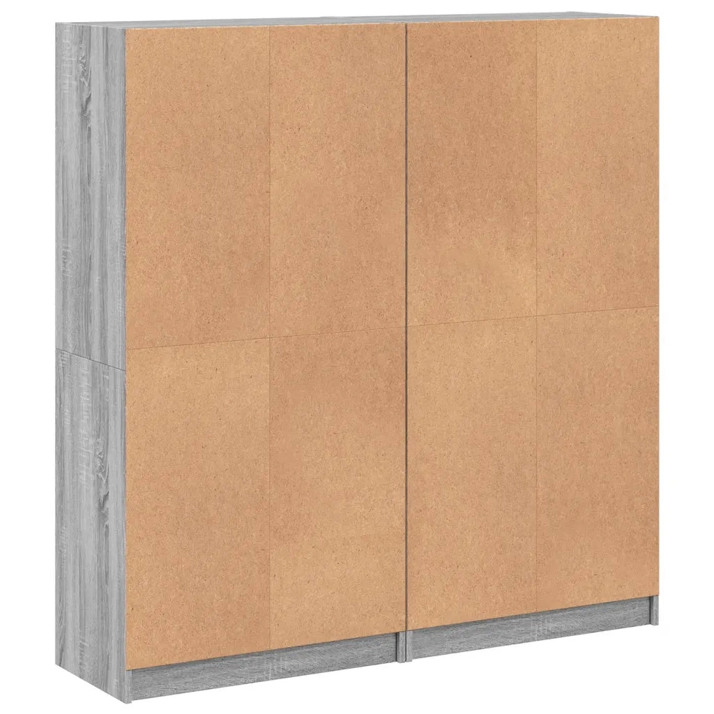Libreria Ante Grigio Sonoma 136x37x142 cm in Legno Multistrato 3206529