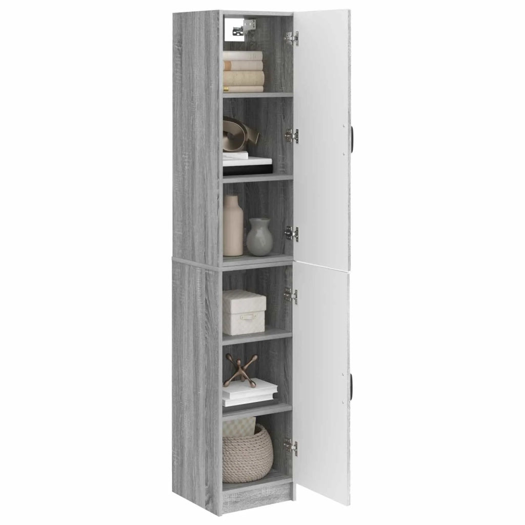 Set di armadi 2 pcs Sonoma grigio Legno ingegnerizzato 3416958