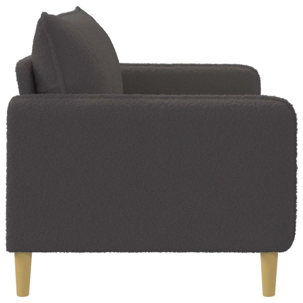 Poltrona XXL Grigio Scuro Bouclé 42043565