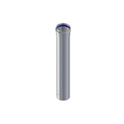 Tubo in alluminio di d 80 mm estruso m/f a triplo labbro in silicone e sp 1,5 mm