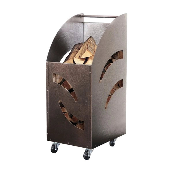 CARRELLO PORTALEGNA PER CAMINO cm 32x42x80h - MADE IN ITALY