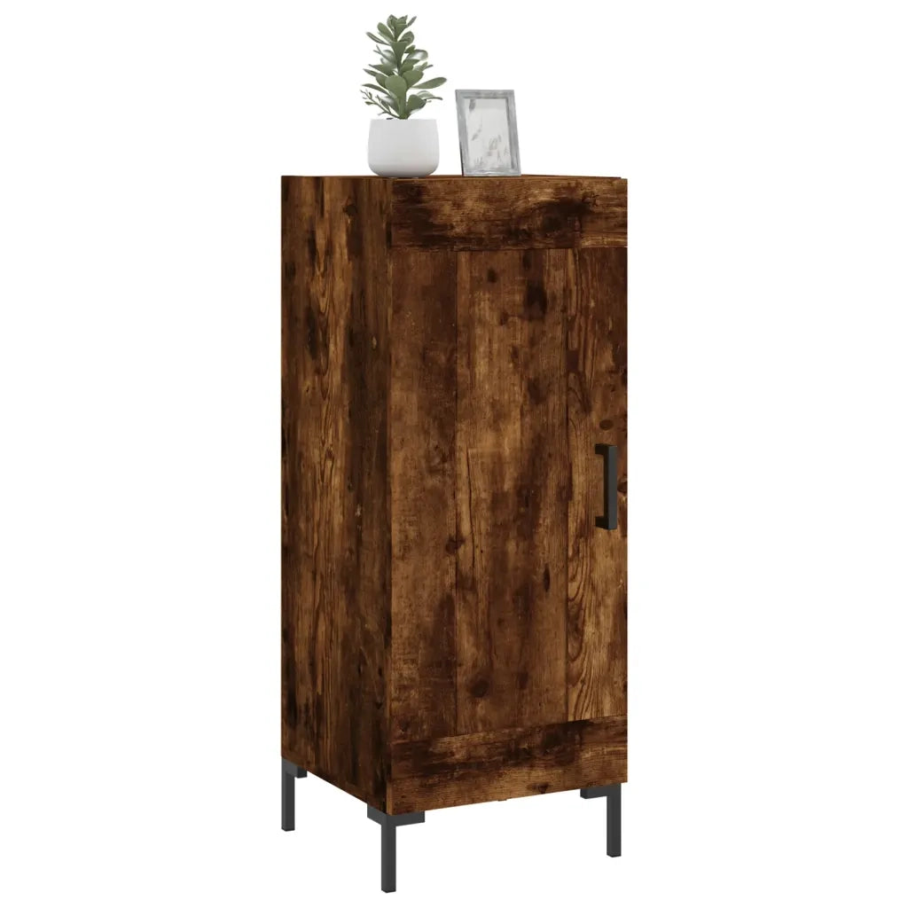 Credenza | Madia | Buffet da pranzo | Armadio da pranzo Rovere Fumo 34,5x34x90 cm in Legno Multistrato