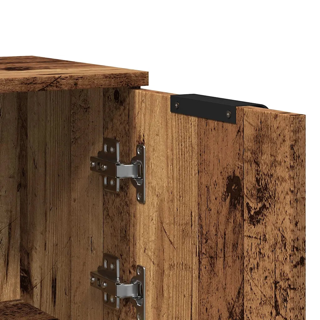 Credenze 2 pz Legno Antico 30x30x70 cm in Legno Multistrato