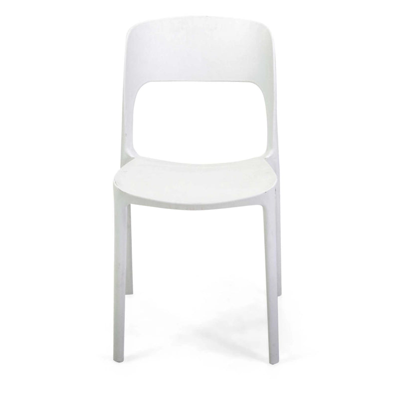 Sedia polipropilene Risto impilabile bianco cm 47x52h83