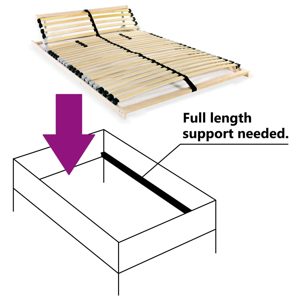 Rete a Doghe 7 Zone senza Materasso con 28 Doghe 100x200 cm 246452