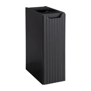 Mobile da bagno VANO - 1 porta - Nero opaco - L20 × P39 × H57 cm - Da appendere