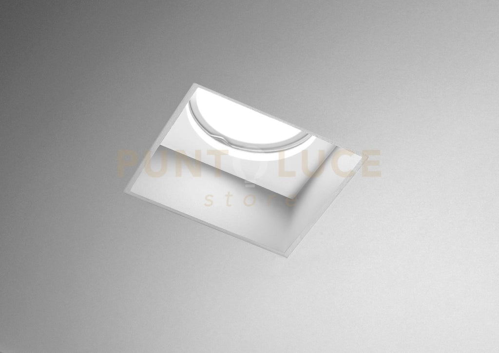 ELIS faretto da Incasso 1 Luce Raso Bianco attacco GU10 d.110mm