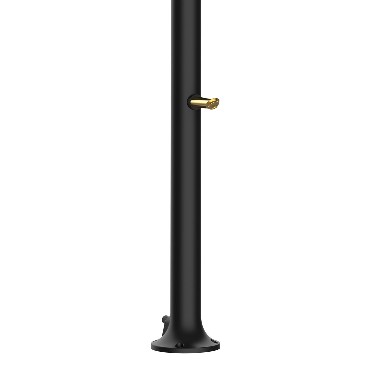 Doccia da Giardino in Alluminio Rubinetteria e Soffione Oro Sined Luna Alu Nero