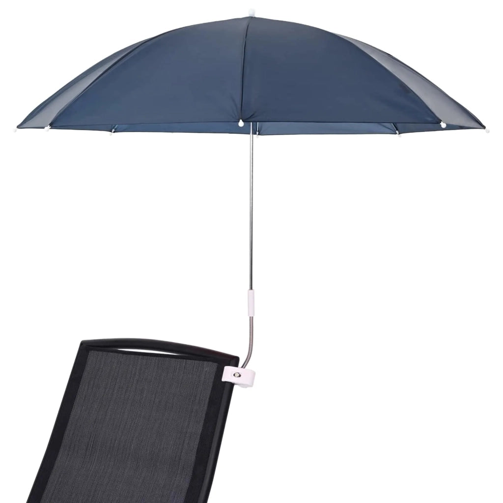 Ombrello con morsetto 2 pcs Blu navy Ø 105 x 86 cm 42041279