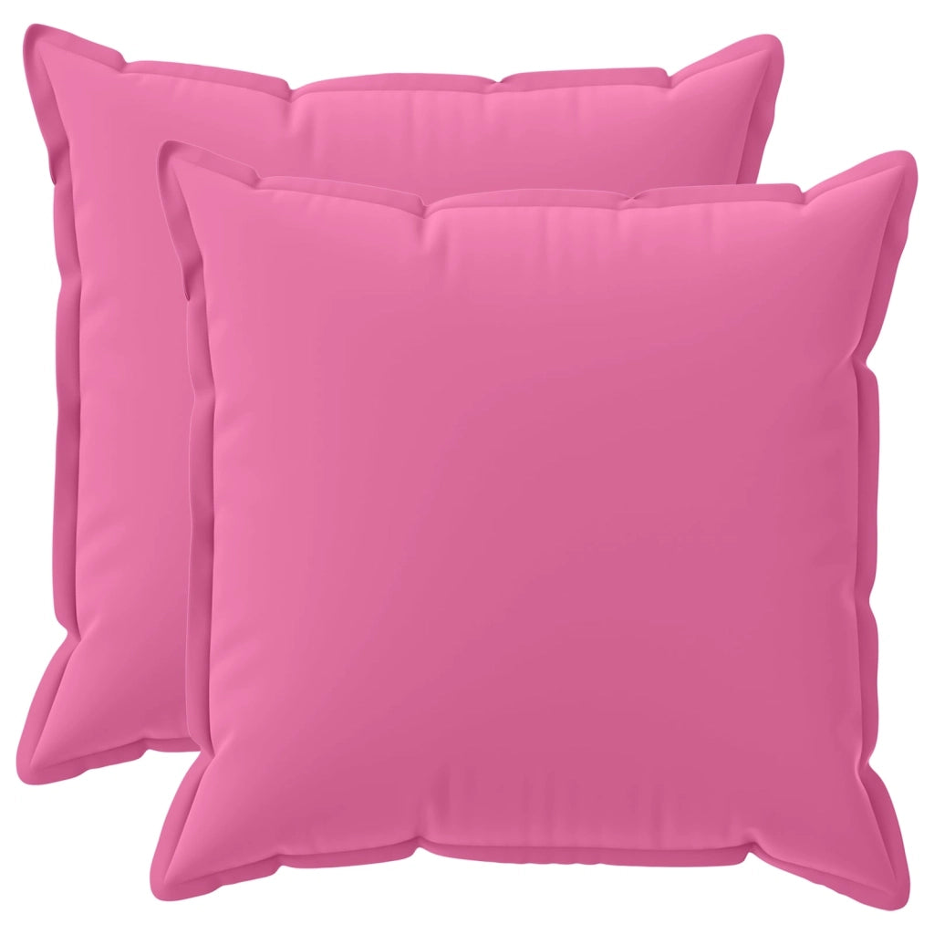 Federa 2 pcs HOUTEN Rosa 55 x 55 cm Poliestere 920509