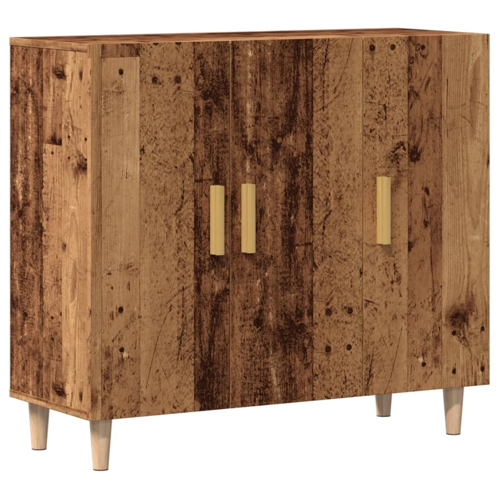 Buffet credenza cassettiera armadio mobile contenitore organizer cucina soggiorno salotto legno vecchio 90 x 34 x 80 cm legno ingegnerizzato marrone 02_0036614