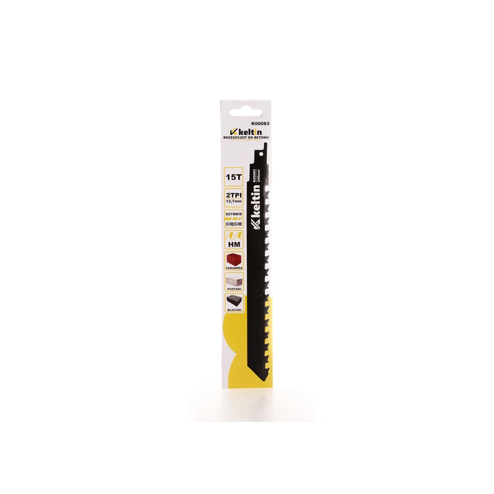 LAMA PER SEGHE PER CEMENTO AERATO MATTONI FORATI CARTONGESSO 240mm 15 DENTI GEKO K00083