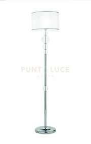 PIANTANA TEBE TRASPARENTE  E CROMO 1 LUCE ATTACCO E27 D.40CM