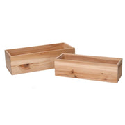 Cassetto legno 1-2 naturale rettangolare cm 32x13h9