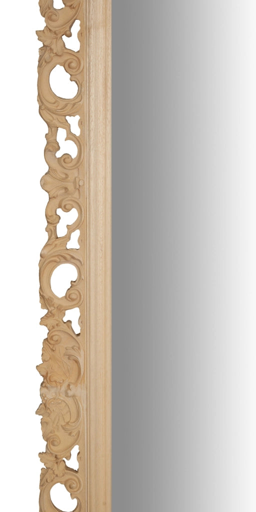 Biscottini SPECCHIERA DA PARETE IN LEGNO FINITURA GREZZA MADE IN ITALY realizzata Offerta