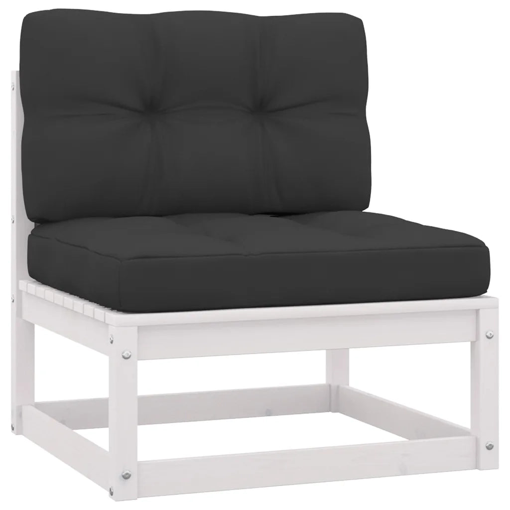 Set Divani da Giardino 4 pz con Cuscini Legno Massello Pino cod mxl 54343