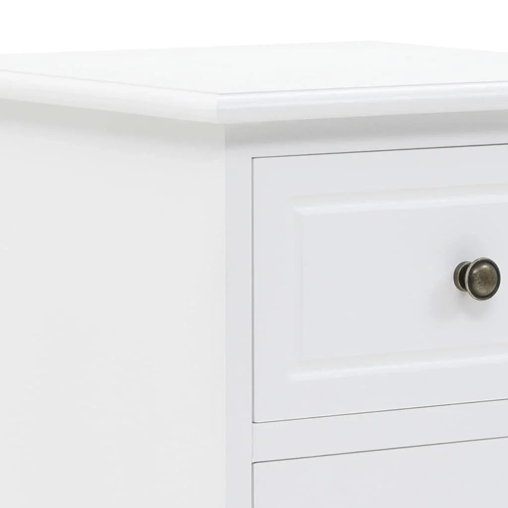 Comodino cassettiera mobile per camera da letto MDF e legno di pino 35 x 32 x 59 cm 1402072