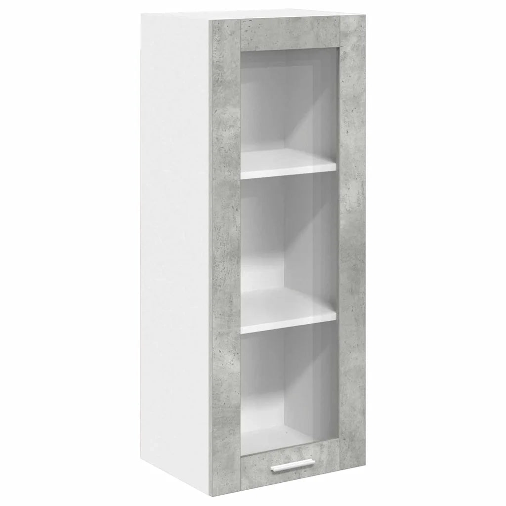 Armadio pensile con porta Grigio cemento 40 x 31 x 100 cm 884381
