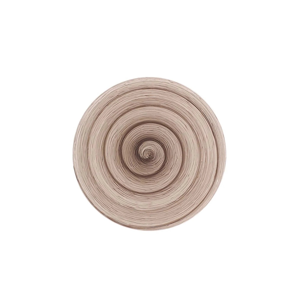 Piatto dessert grey memento table in ceramica dipinta a mano Ø20,5 cm