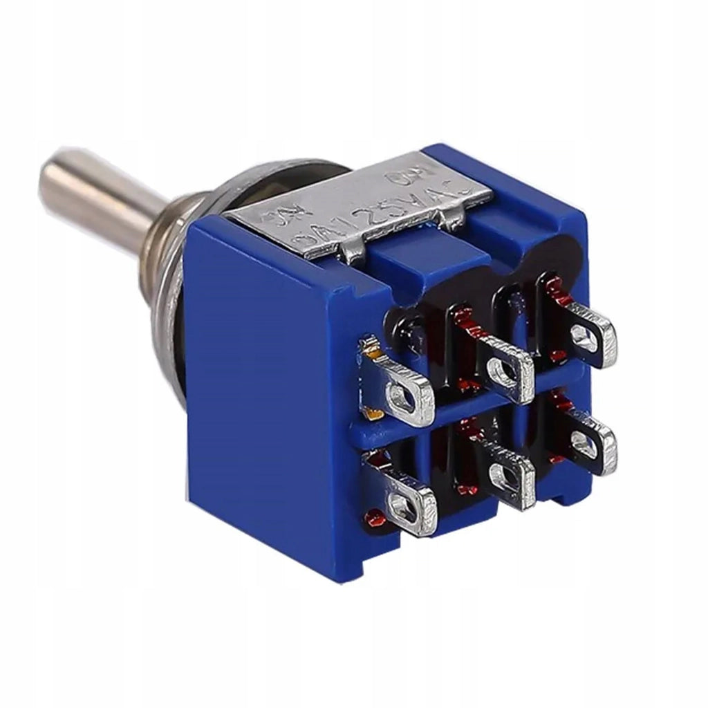Interruttore a Levetta MTS-202 ON-ON – Alta Qualità, 3A 250V / 6A 125V | 6 Contatti, 2 Posizioni