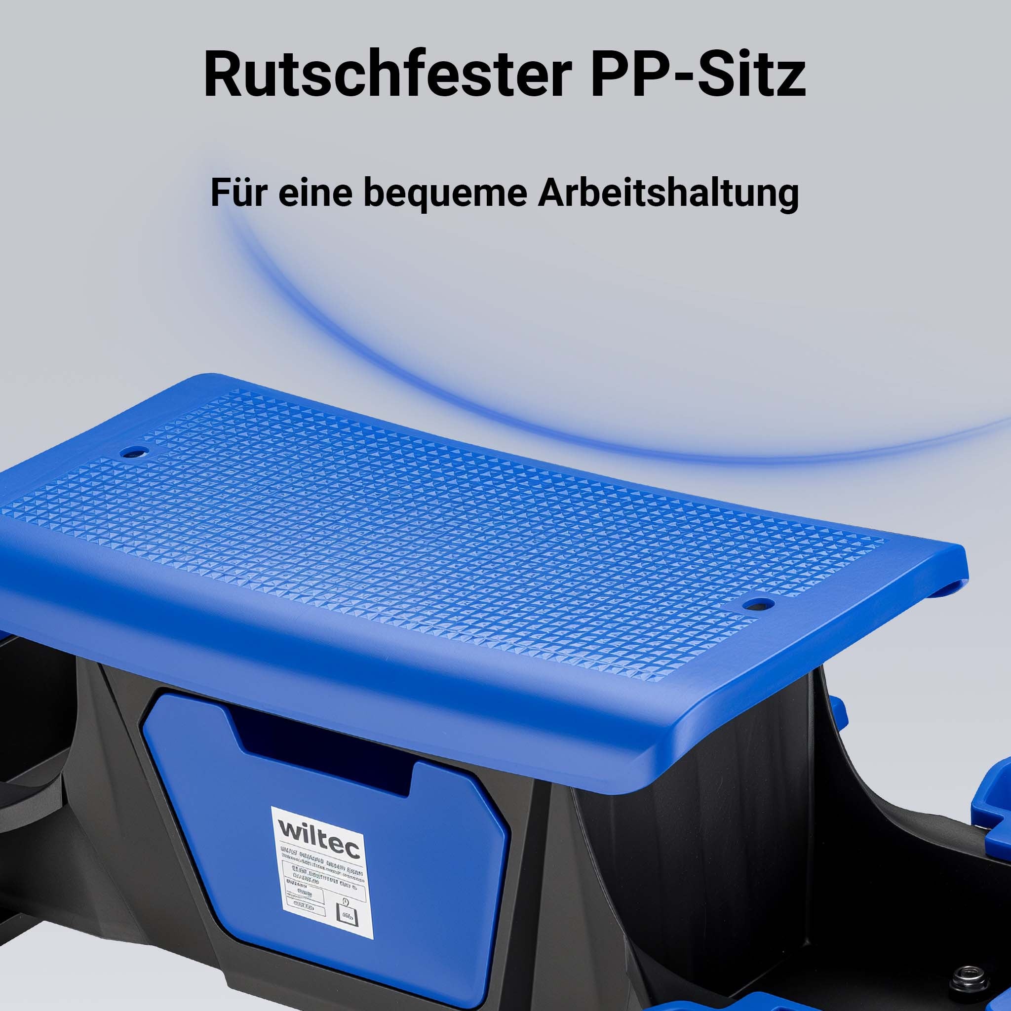 Sgabello da officina con ruote e cassetto per attrezzi, portata 150 kg, 6 scomparti intercambiabili, sgabello da lavoro con ruote