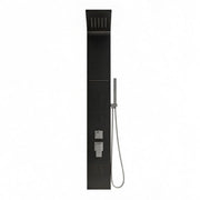 Colonna doccia pannello idromassaggio effetto cascata YH8122 MADRID - Nero