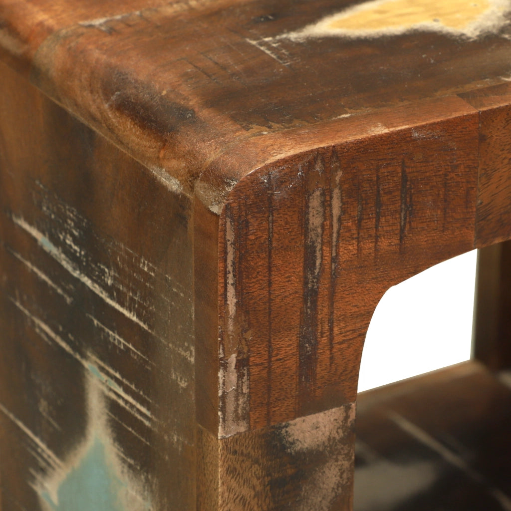 Armadio media Legno riciclato multicolore Legno massello di recupero