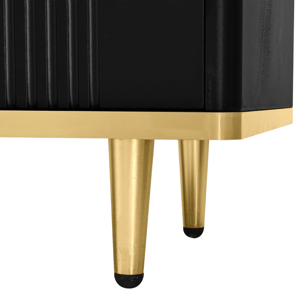 Mobile TV nero e oro 170 cm