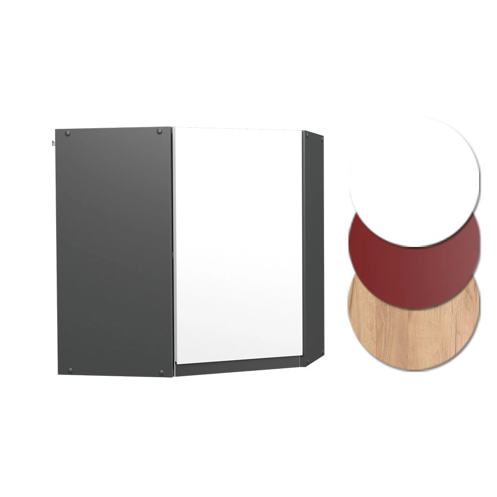 Mobile angolare da cucina R-Line Bianco/Antracite 57 cm Forma a J Vicco